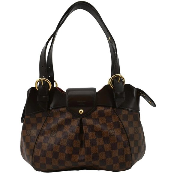 LOUIS VUITTON Sistina MM Damier Ebene Shoulder Bag Brown - Picture 3 of 10